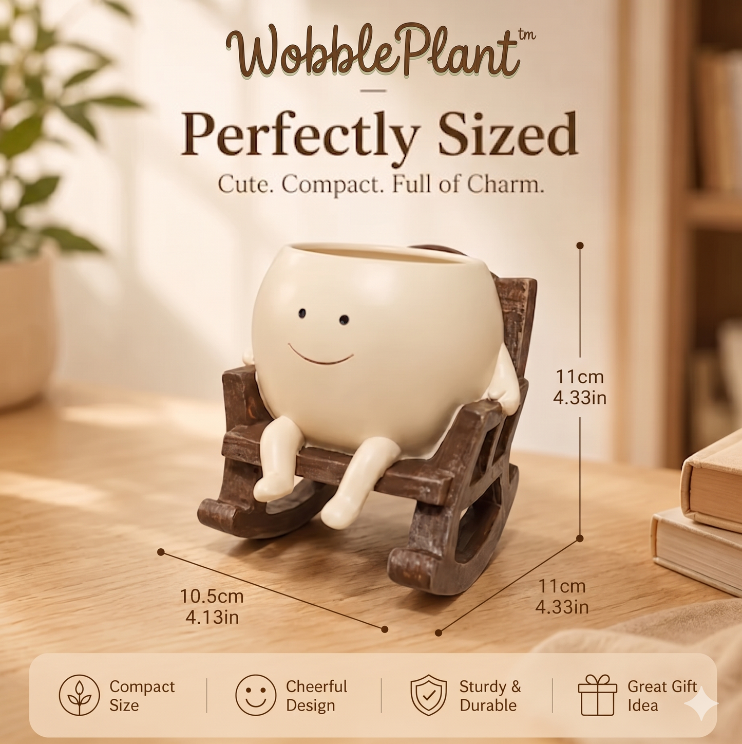 WobblePlants Rocking Plant Pot