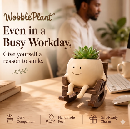 WobblePlants Rocking Plant Pot
