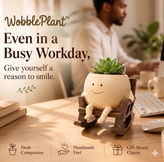 WobblePlants Rocking Plant Pot